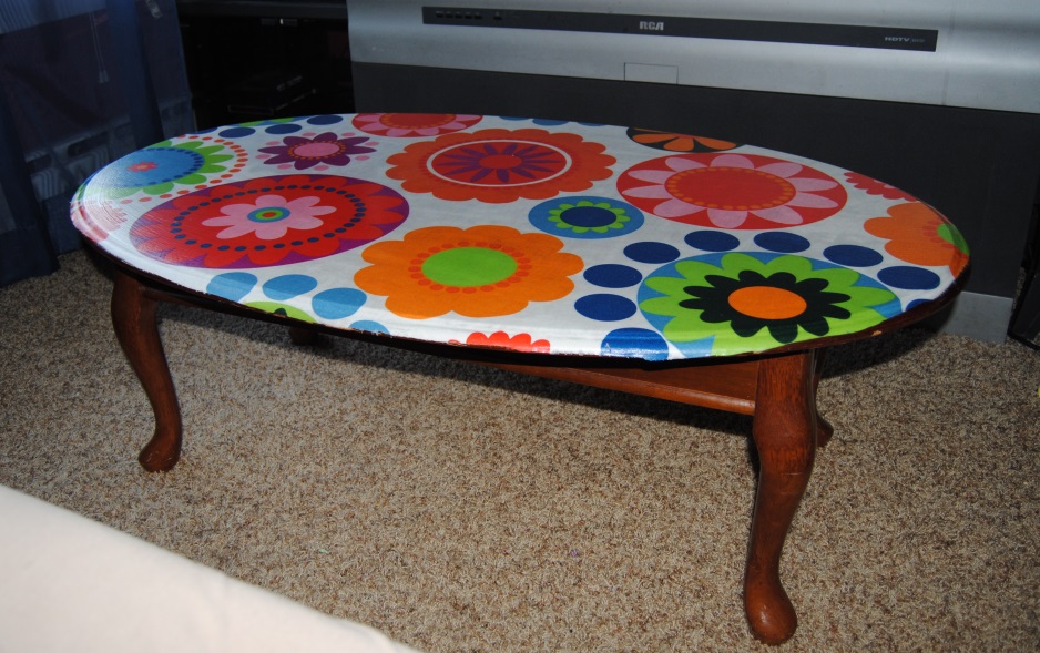 1960's Inspired Decoupage Coffee Table  (1/2)