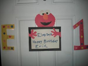 Elmo Birthday Decoration