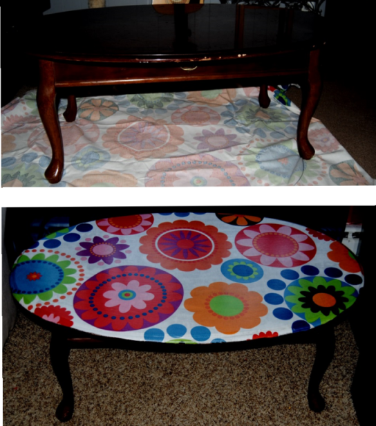 1960's Inspired Decoupage Coffee Table  (2/2)