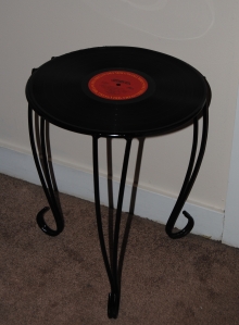 Upcycled Plant Stand Record Table