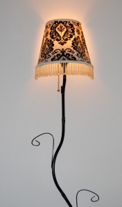 Restyled Fabric Decoupage Lamp Shade